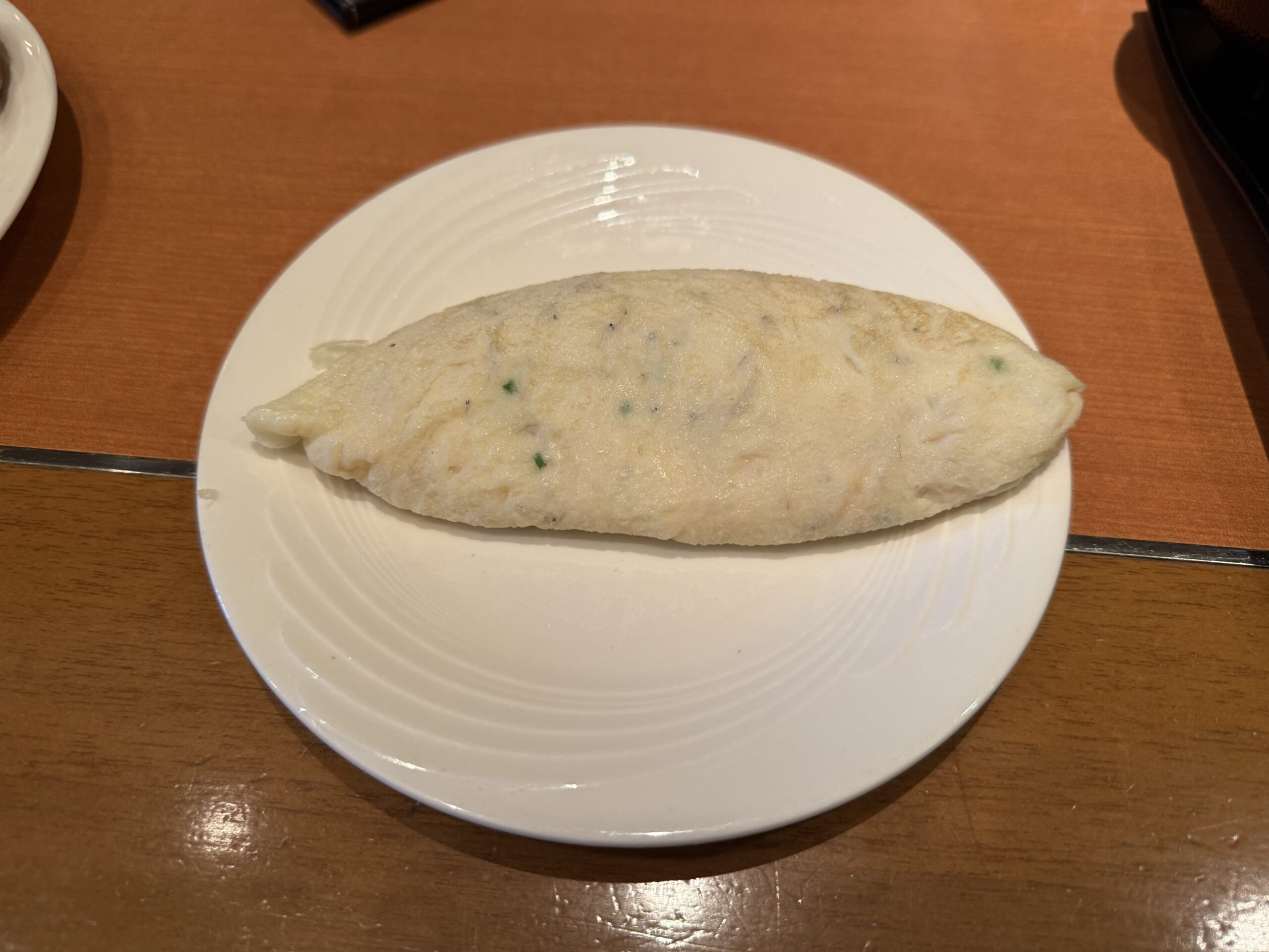 白いオムレツ
